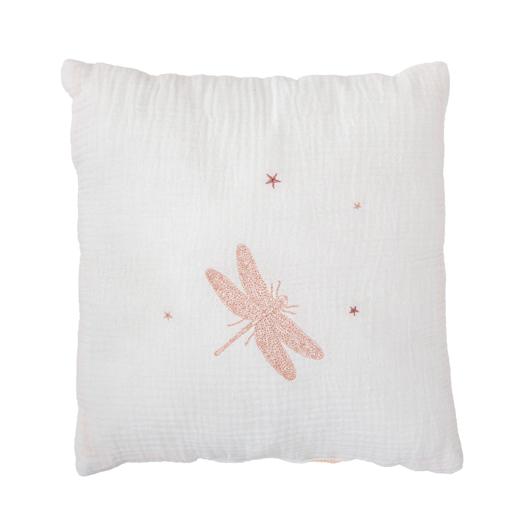 Cojín decorativo bebé Dafne Blanco Rosa 30x30