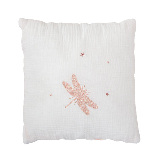 Cojín decorativo bebé Dafne Blanco Rosa 30x30
