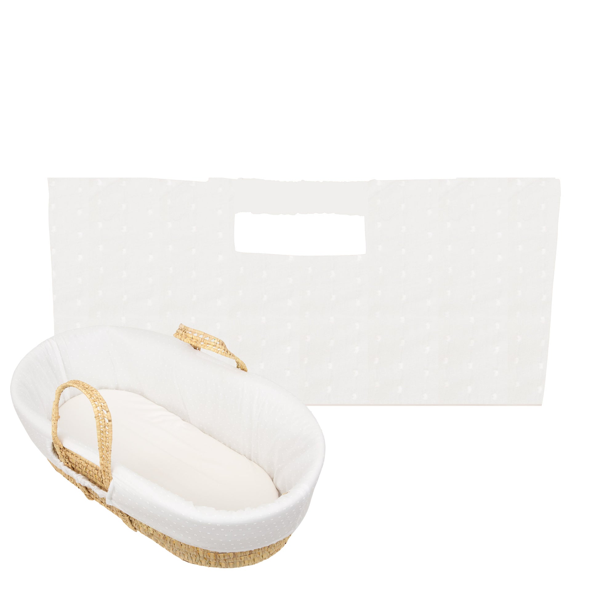 Funda interior capazo Plumeti Blanco mini/coche 35x40
