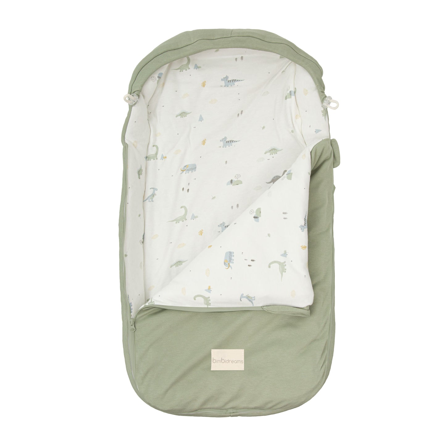 Saco moisés Trex Blanco Verde 35x72