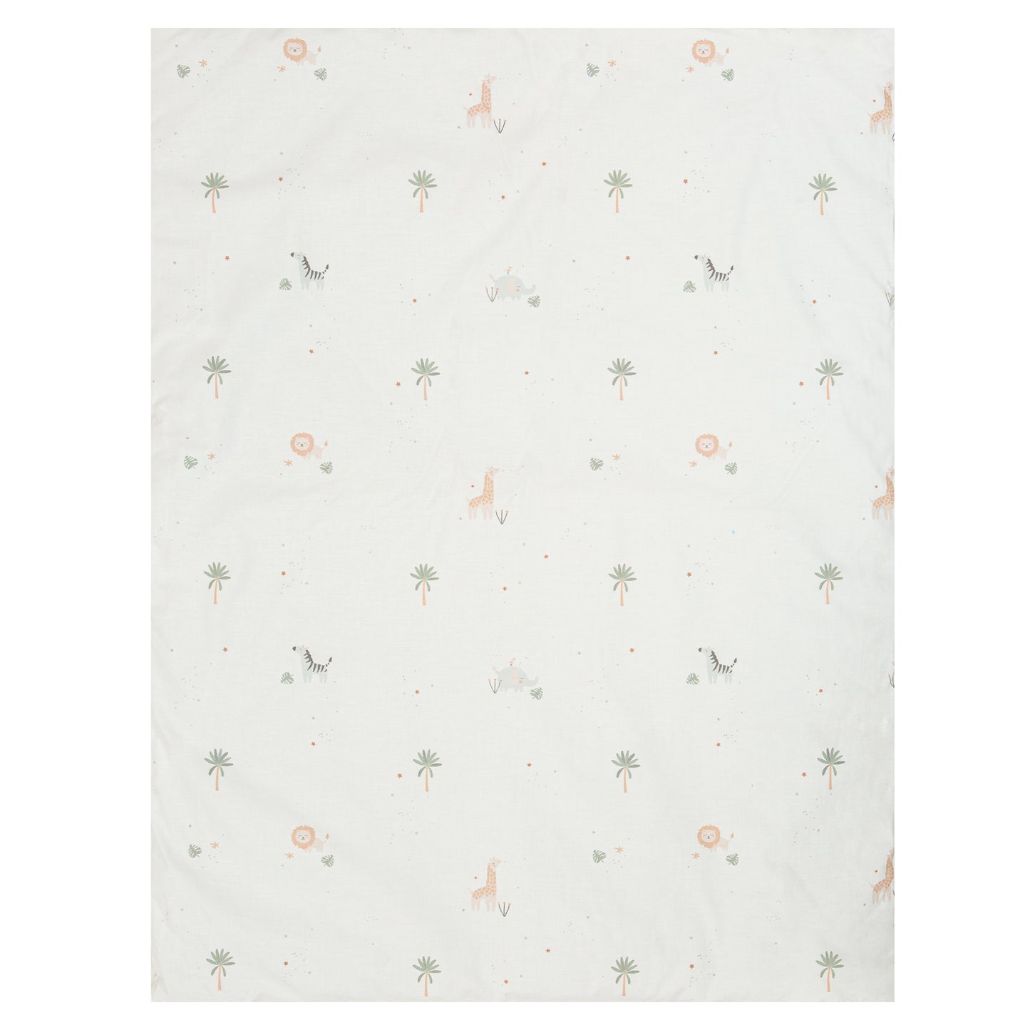 Funda nórdica Minicuna + relleno Palm Blanco Verde Minicuna (61x83)