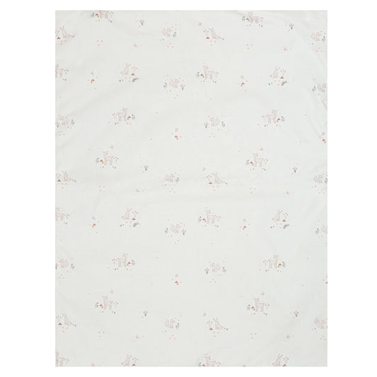 Funda nórdica Minicuna + relleno Deer Blanco Rosa Minicuna (61x83)