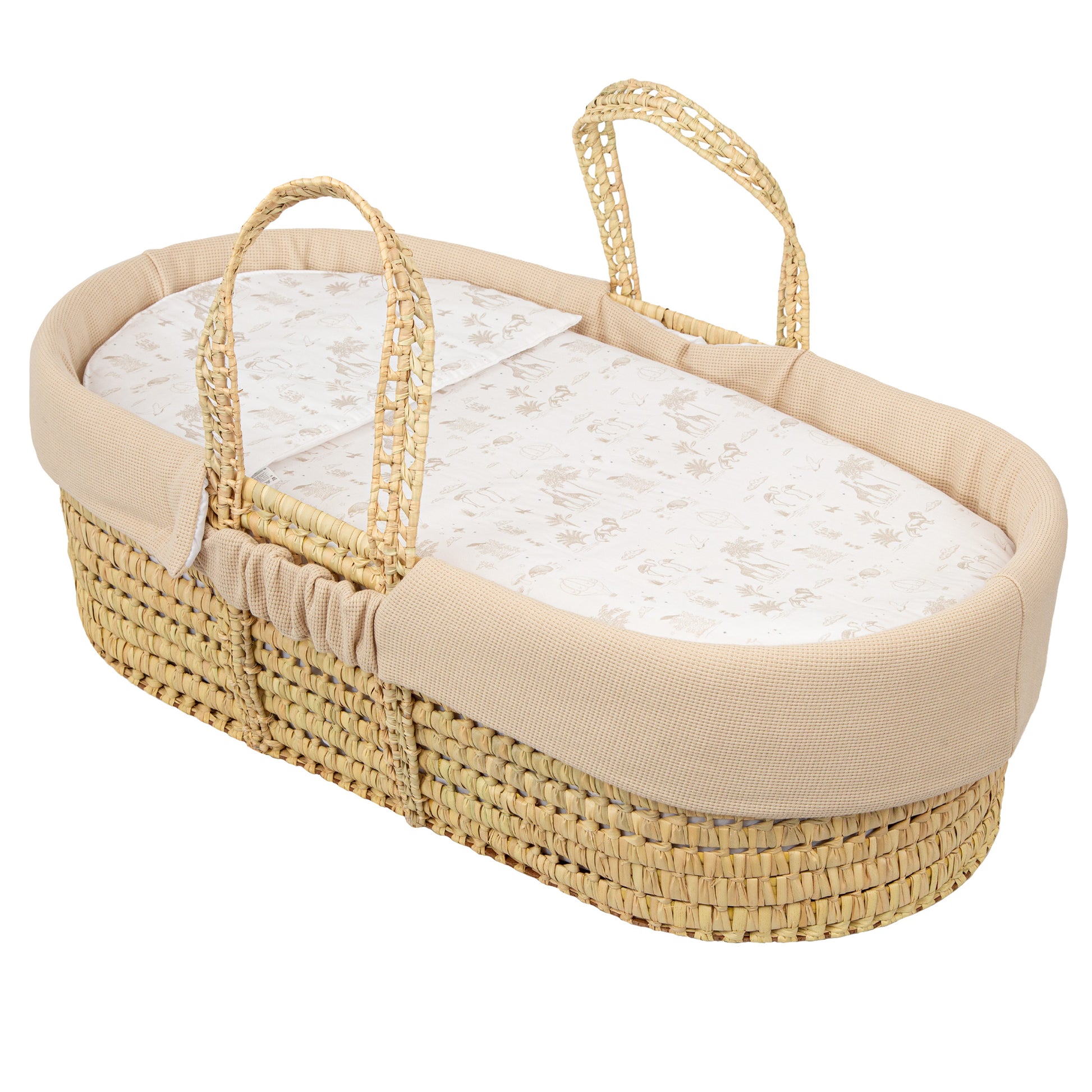 Funda interior capazo Waffle Lino coche/capazo 40x80