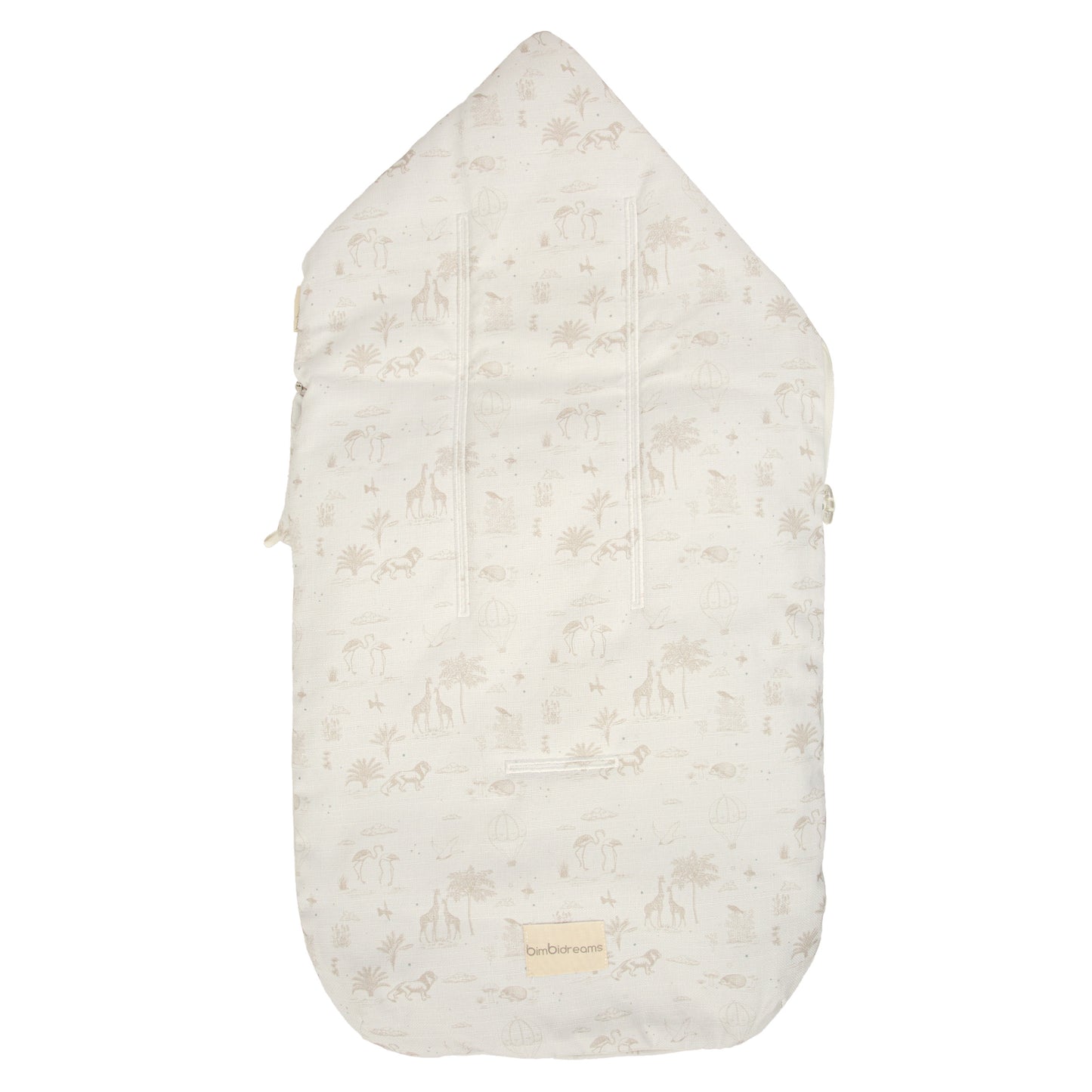 Saco Capazo con Capucha Noe Blanco Lino 35x72