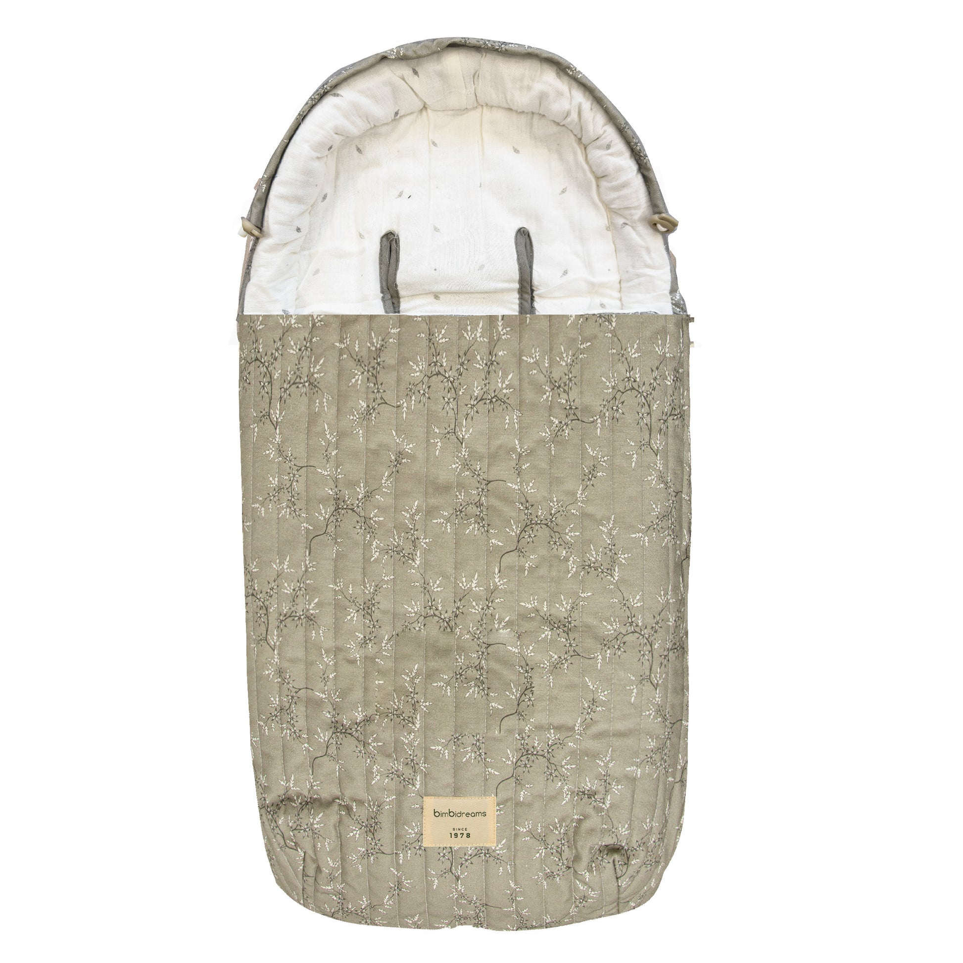 Saco Capazo con Capucha Isolda Verde 35x72