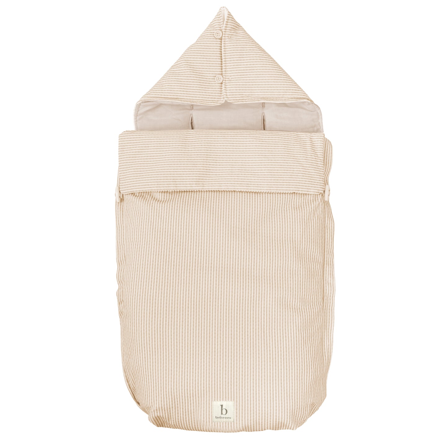 Saco Capazo con Capucha Veneto Blanco Lino