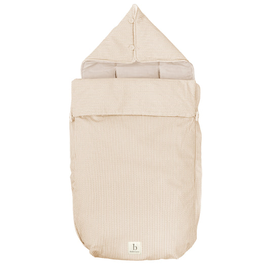 Saco Capazo con Capucha Veneto Blanco Lino