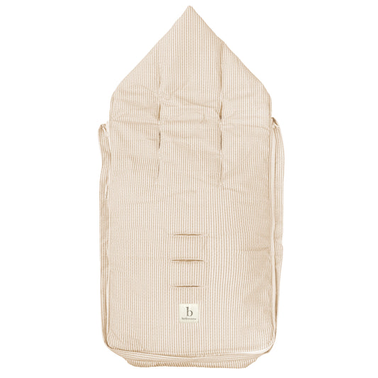 Saco Capazo con Capucha Veneto Blanco Lino