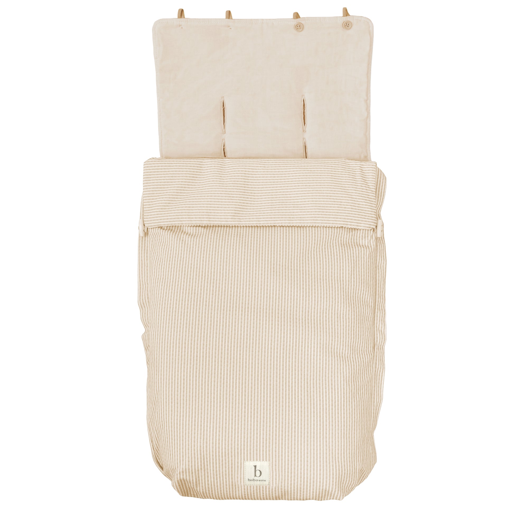 Saco Capazo con Capucha Veneto Blanco Lino