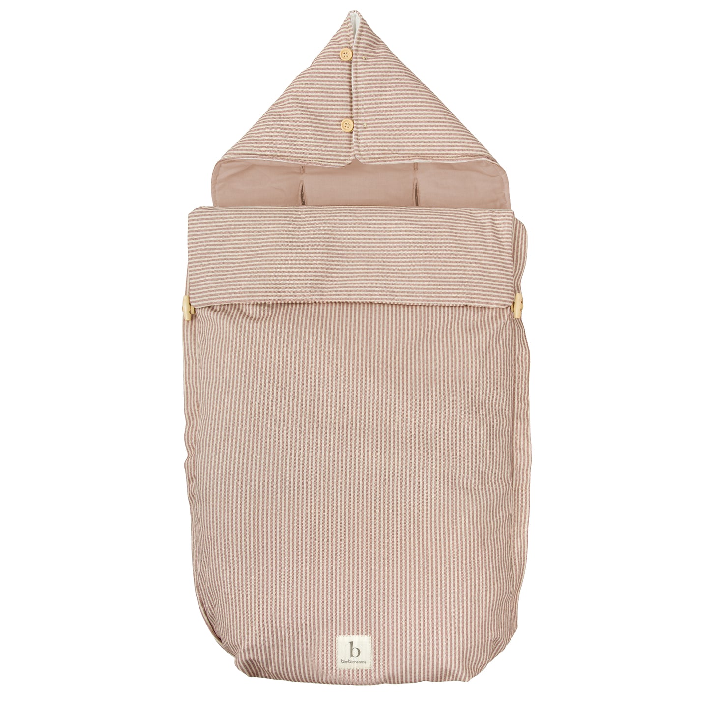 Saco Capazo con Capucha Veneto Blanco Terracota 