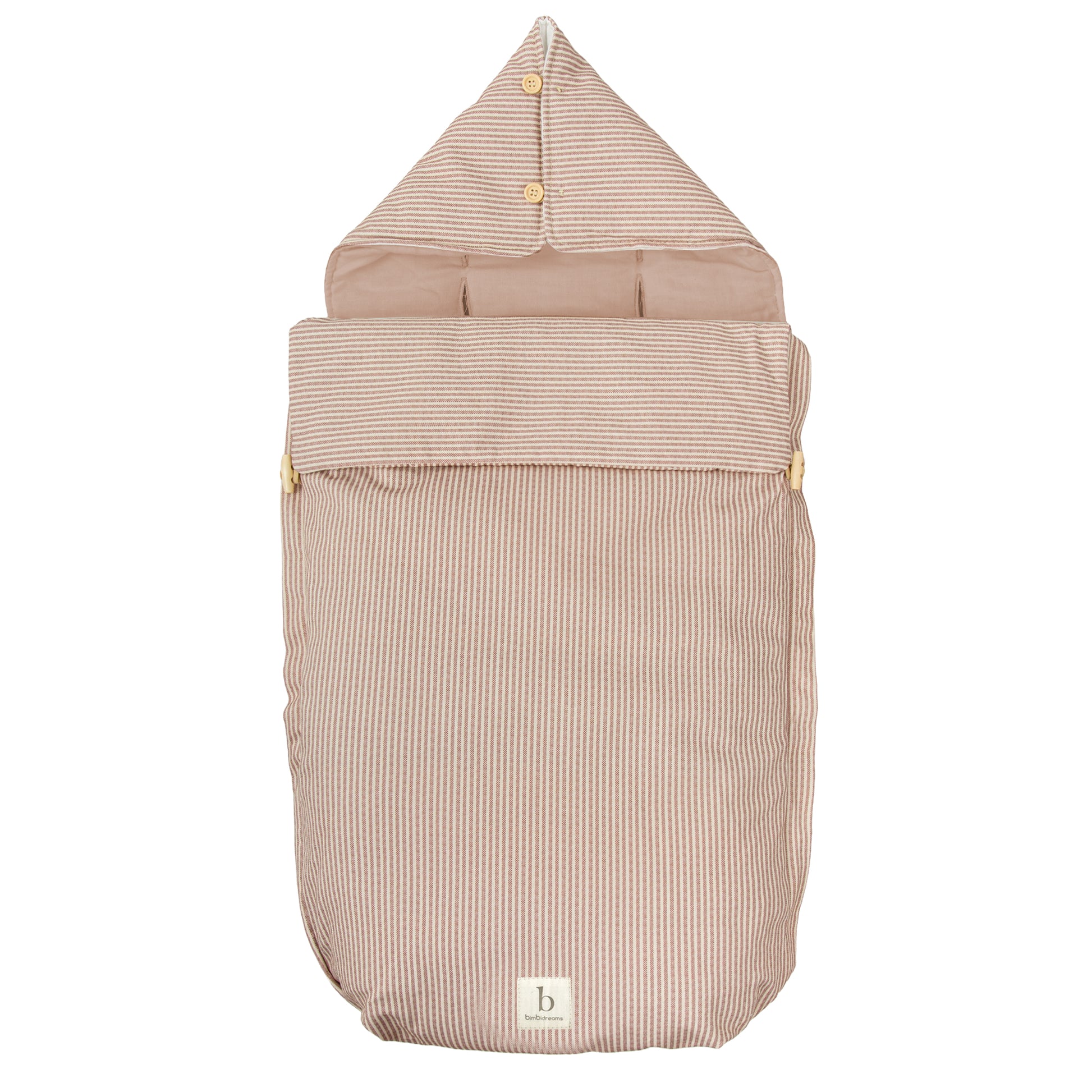 Saco Capazo con Capucha Veneto Blanco Terracota 