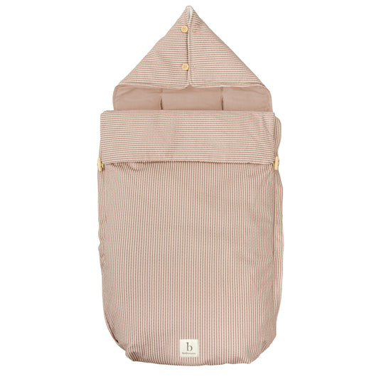 Saco Capazo con Capucha Veneto Blanco Terracota 