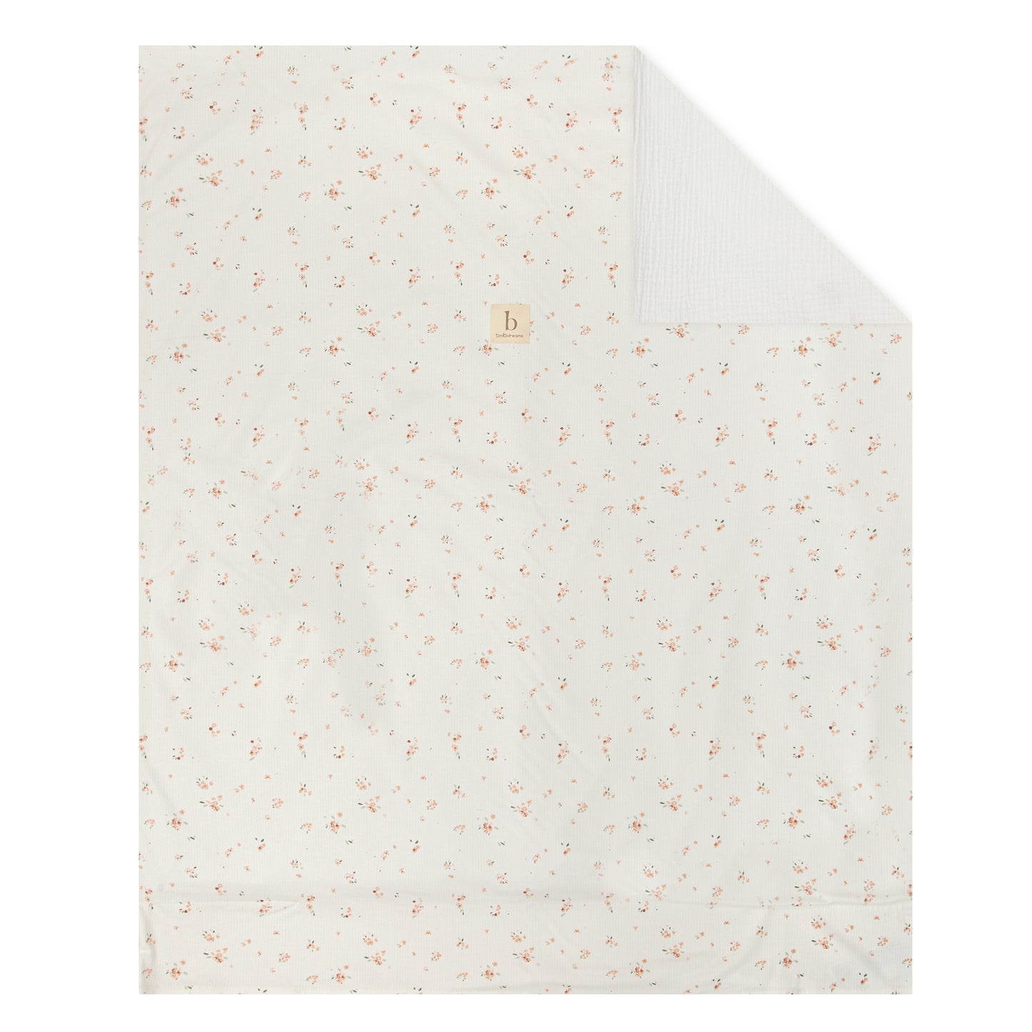 Funda nórdica Minicuna + relleno Monet Blanco Rosa 80x100