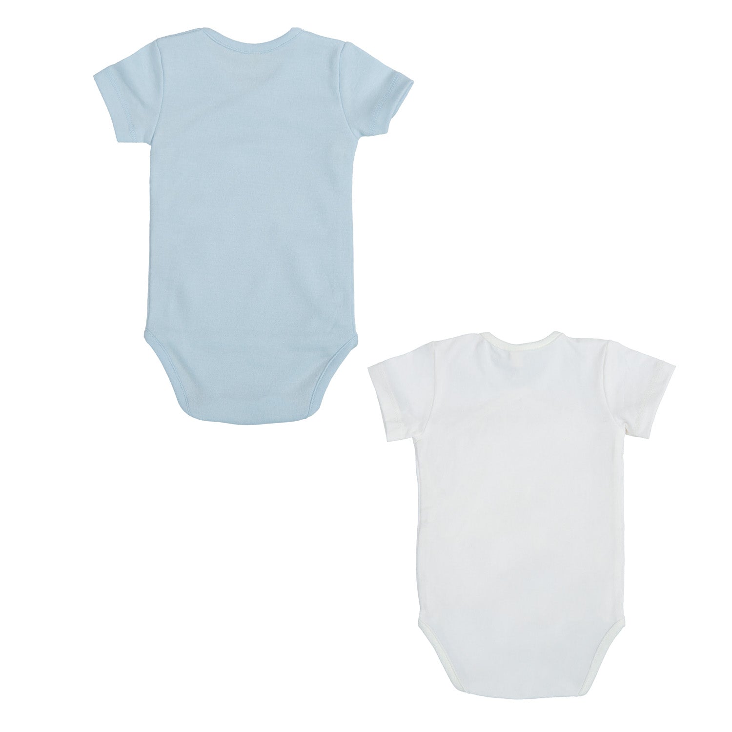 Body bebé manga corta pack 2 love Azul 0-1 Mes 2
