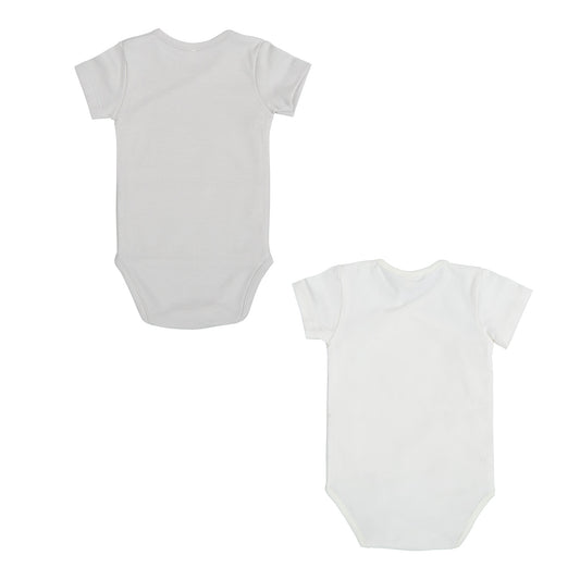 Body bebé manga corta pack 2 love Gris 0-1 Mes 2