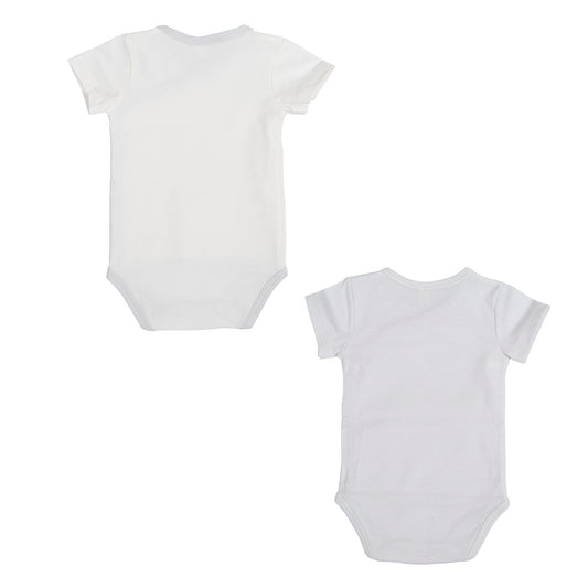 Body bebé manga corta pack 2 nuvola Gris 0-1 Mes 2