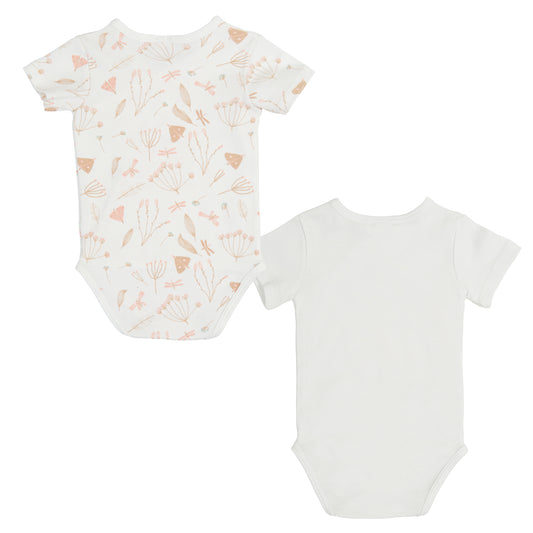 body bebé manga corta pack 2 Cotage Rosa 0-1 Mes 2