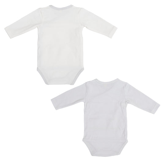 Body bebé manga larga pack 2 nuvola Gris 0-1 Mes 2