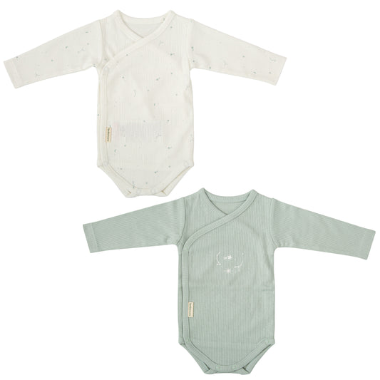 Body bebé manga larga pack 2 Orion Azul 0-1 Mes