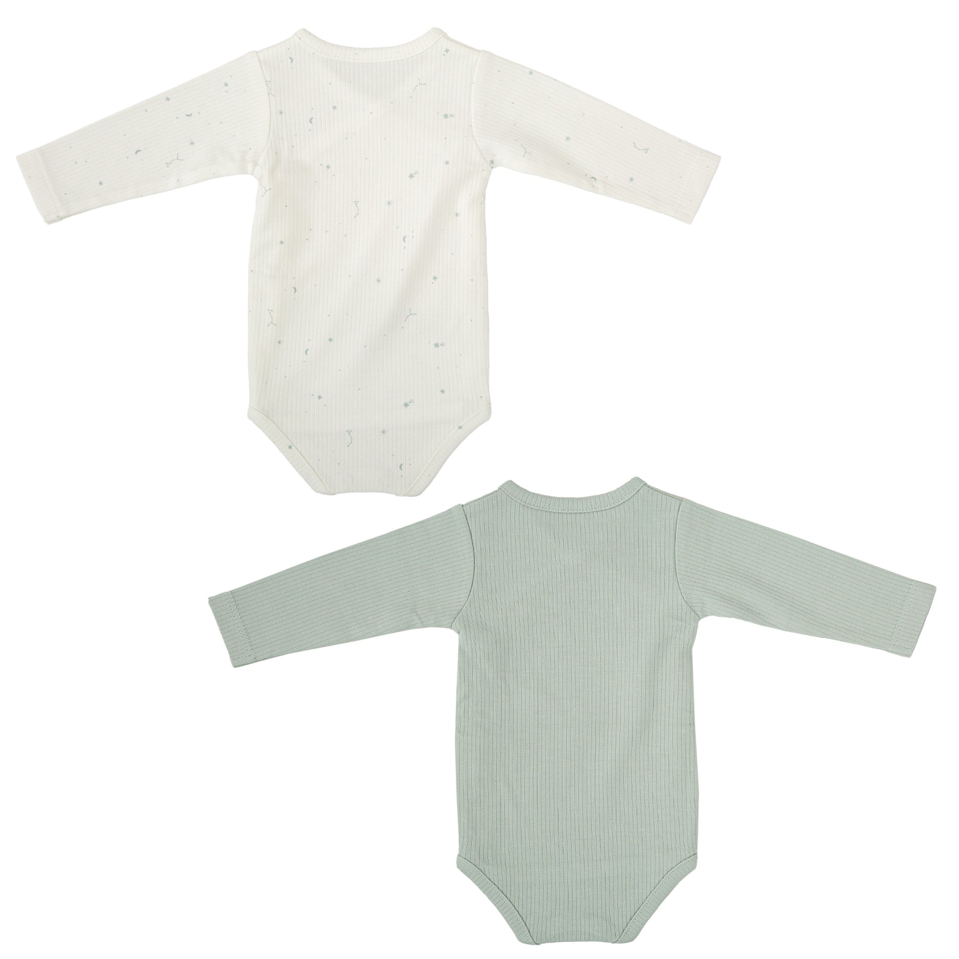 Body bebé manga larga pack 2 Orion Azul 0-1 Mes 2