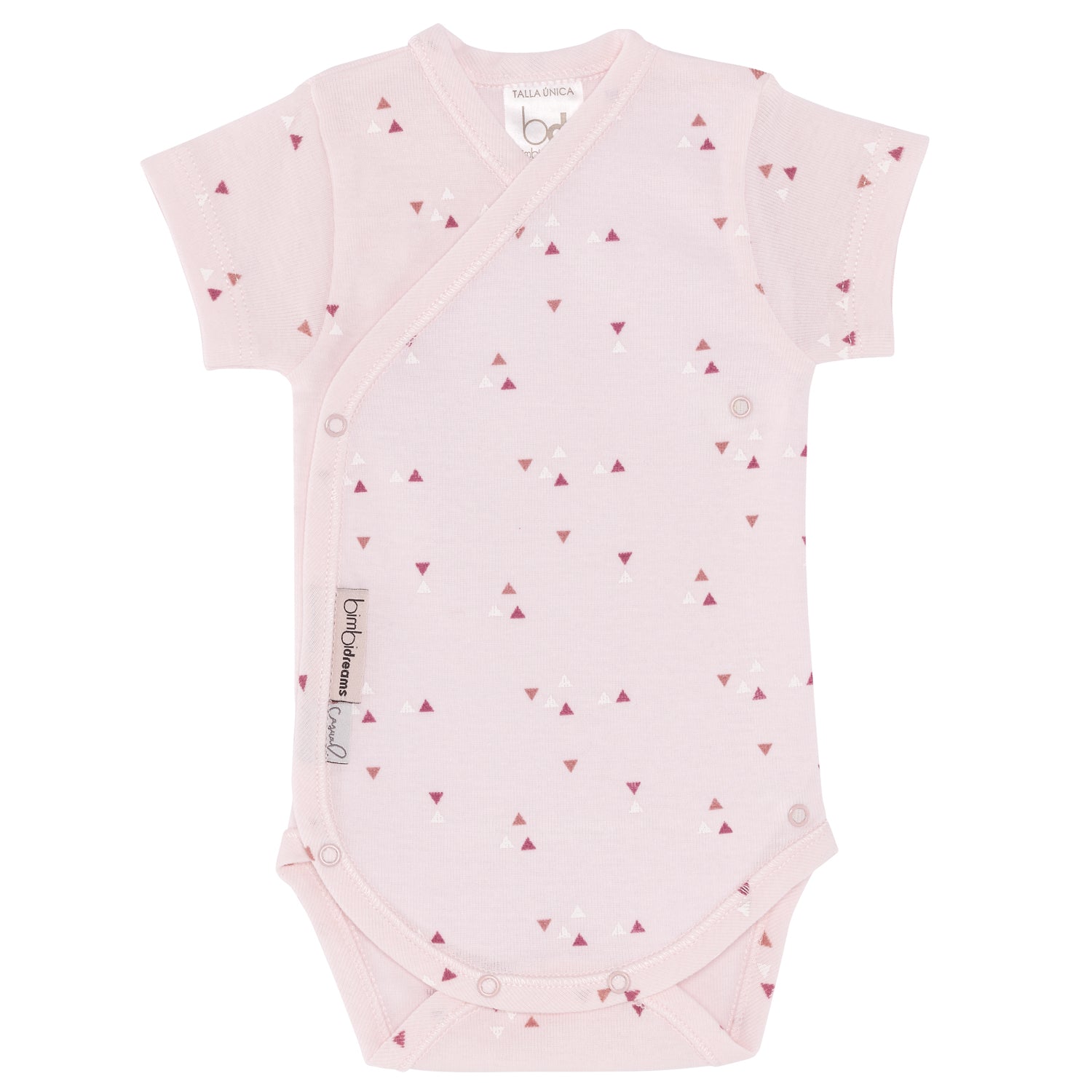 Body Manga Corta Estampado Fox Rosa