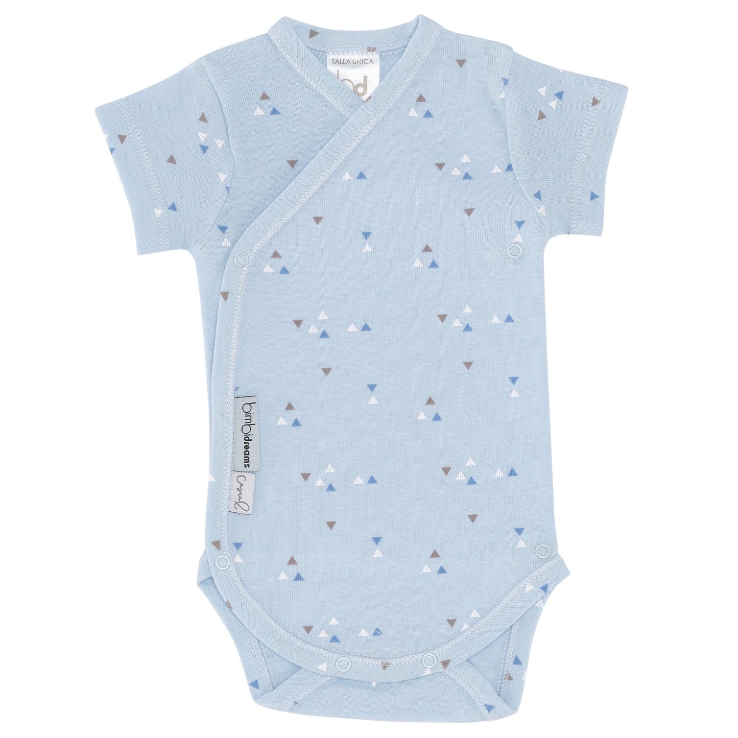 Body Manga Corta Estampado Jirafa Azul
