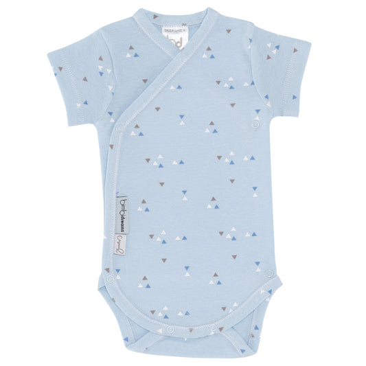 Body Manga Corta Estampado Jirafa Azul