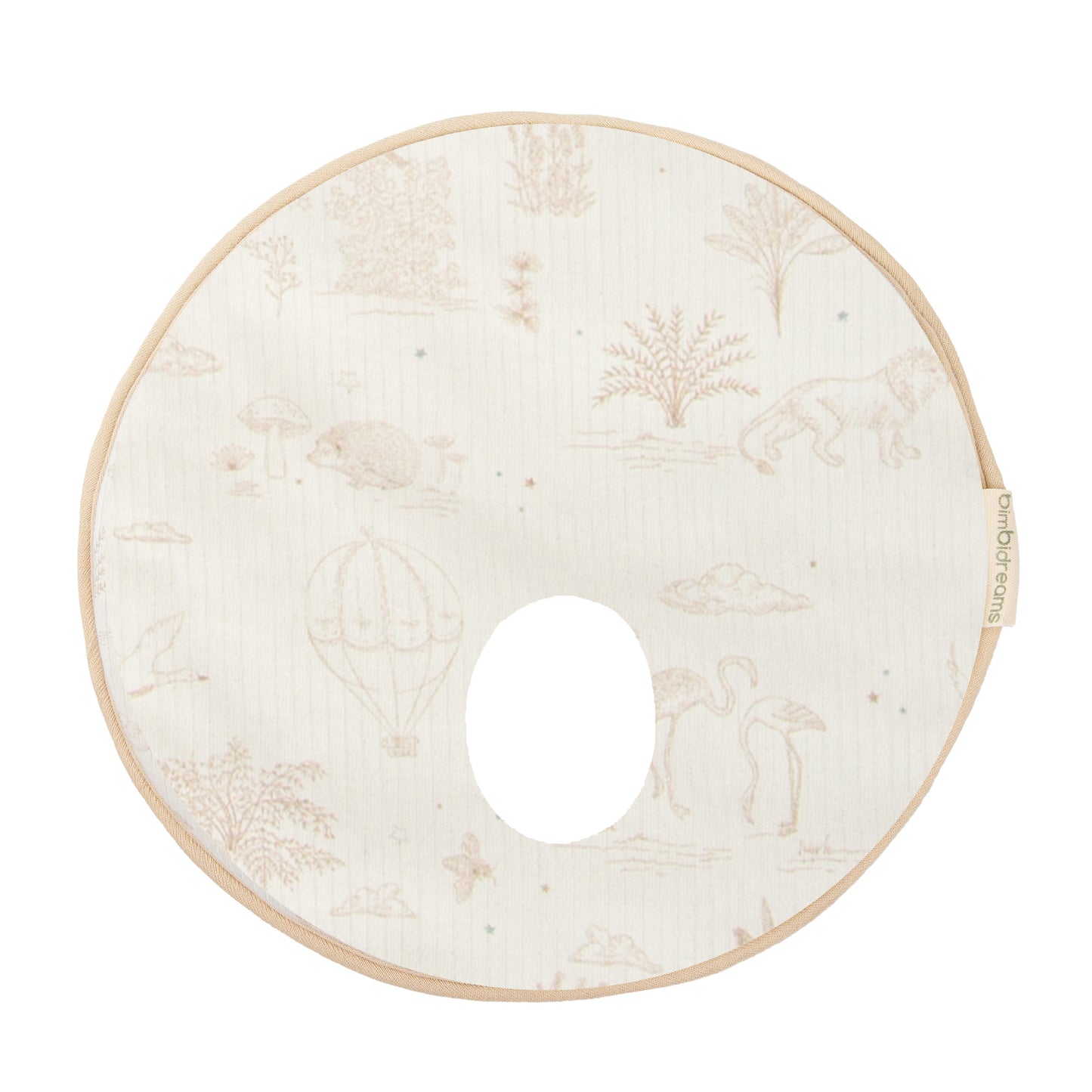 Cojín plagiocefalia Noe Blanco Lino 23x23