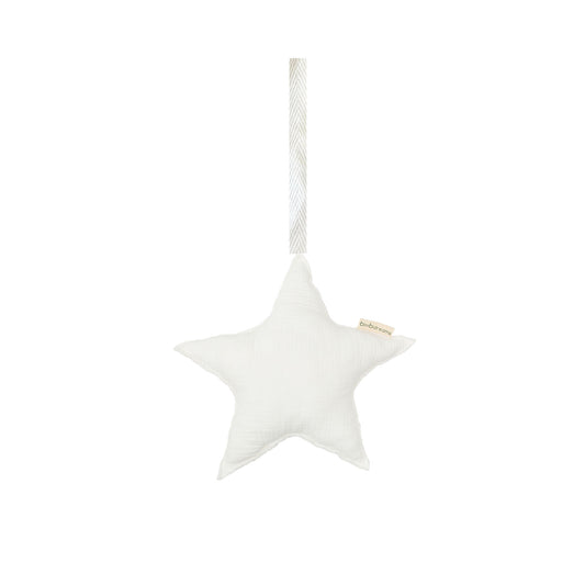 Colgador estrella sonajero Matalase Blanco 15x15