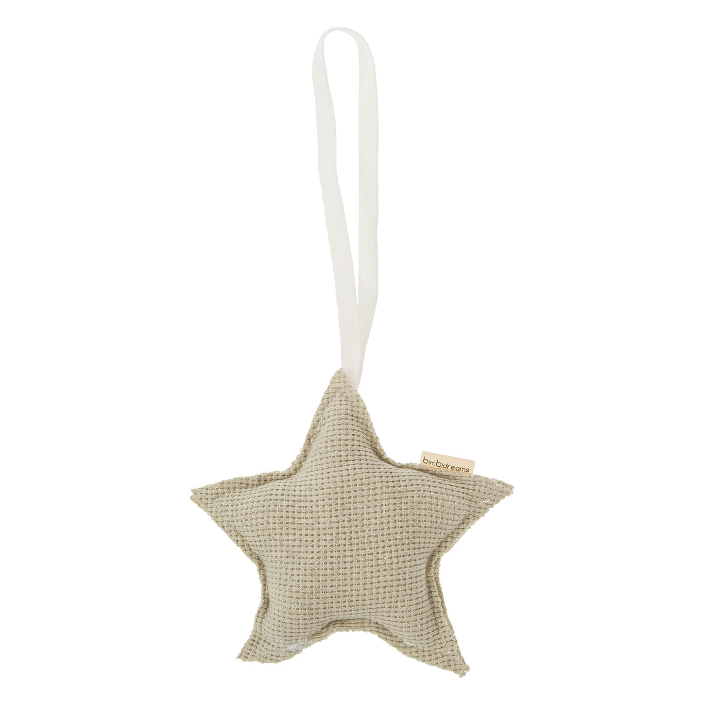Colgador estrella sonajero Waffle Verde 15x15