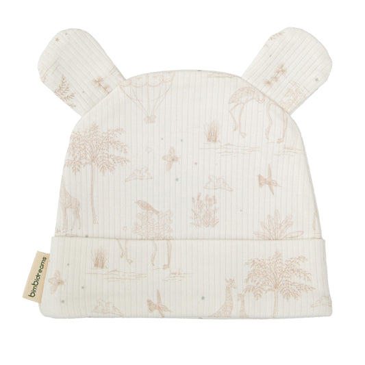 Gorro bebé Noe Blanco Lino 0-1 Mes