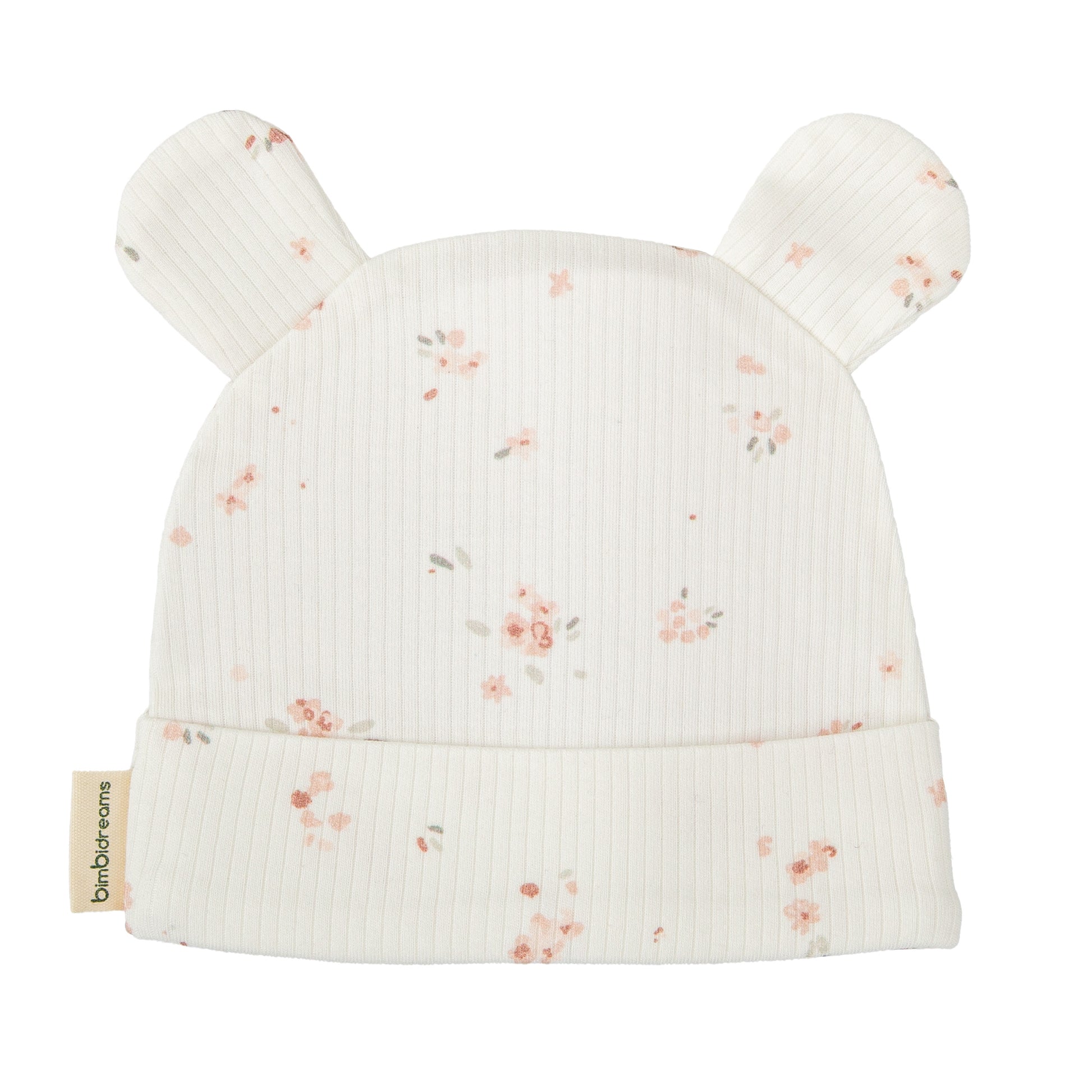 Gorro bebé Monet Blanco Rosa 0-1 Mes