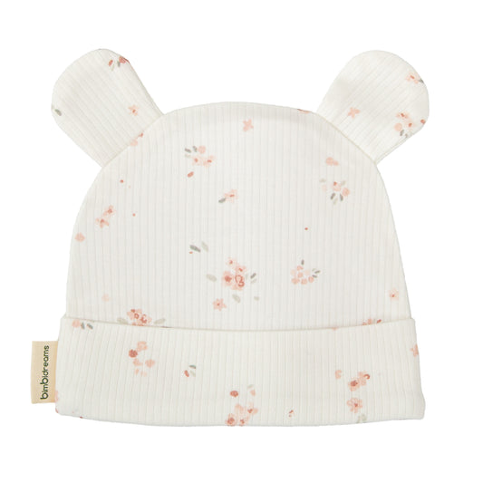 Gorro bebé Monet Blanco Rosa 0-1 Mes