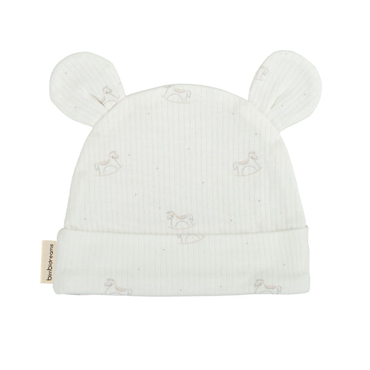 Gorro bebé Toy Blanco Lino 0-1 Mes