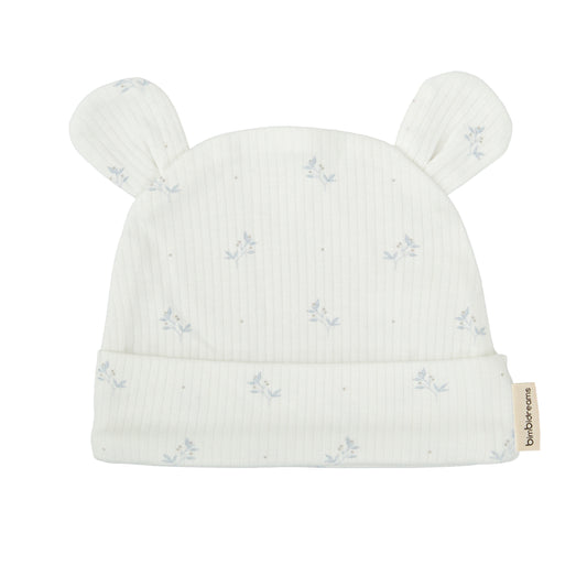 Gorro bebé Eden Blanco Azul 0-1 Mes