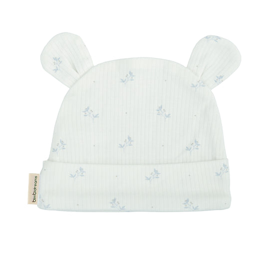 Gorro bebé Eden Blanco Azul 0-1 Mes