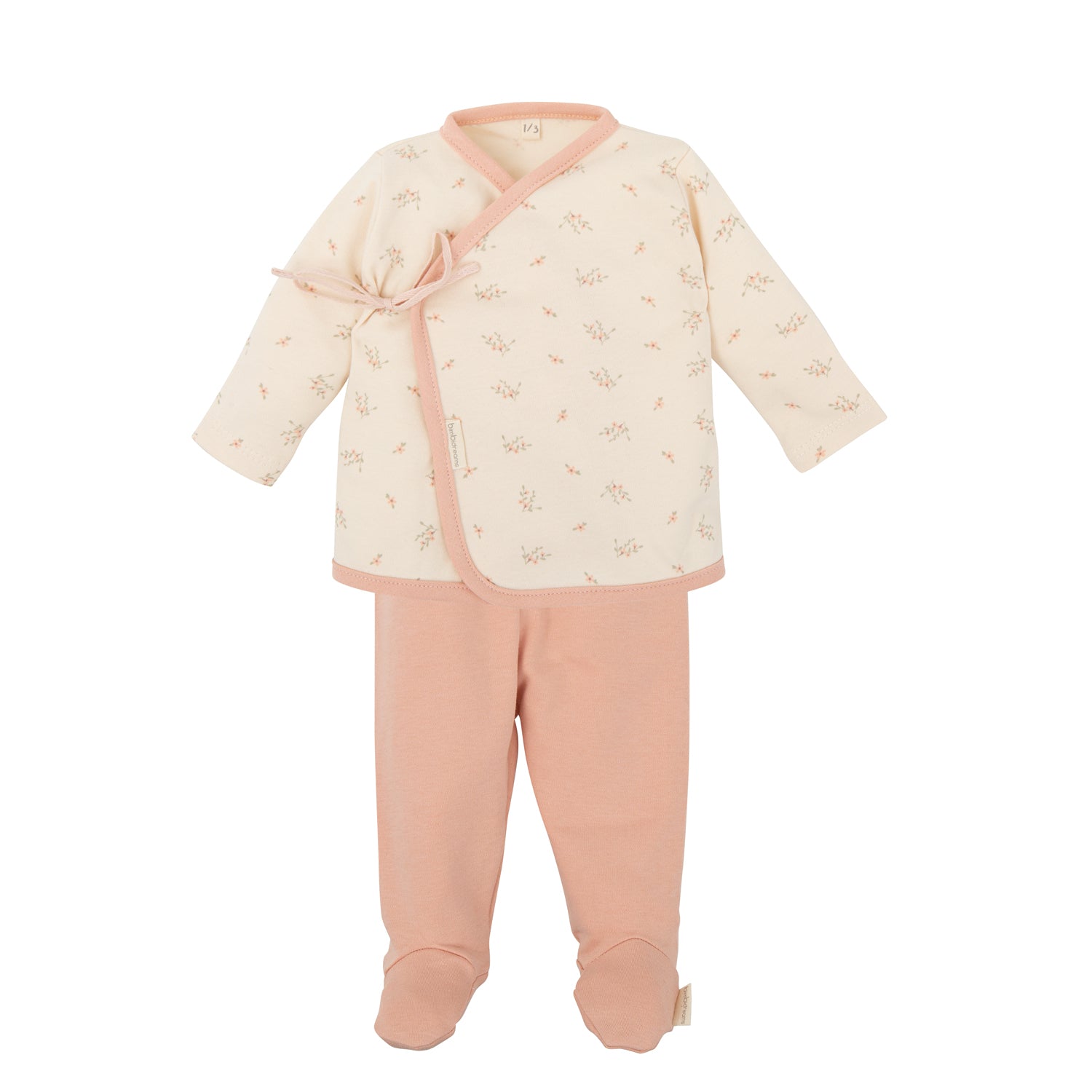 Conjunto jubon y polaina Dalia RE Rosa Empolvado 1-3 Meses