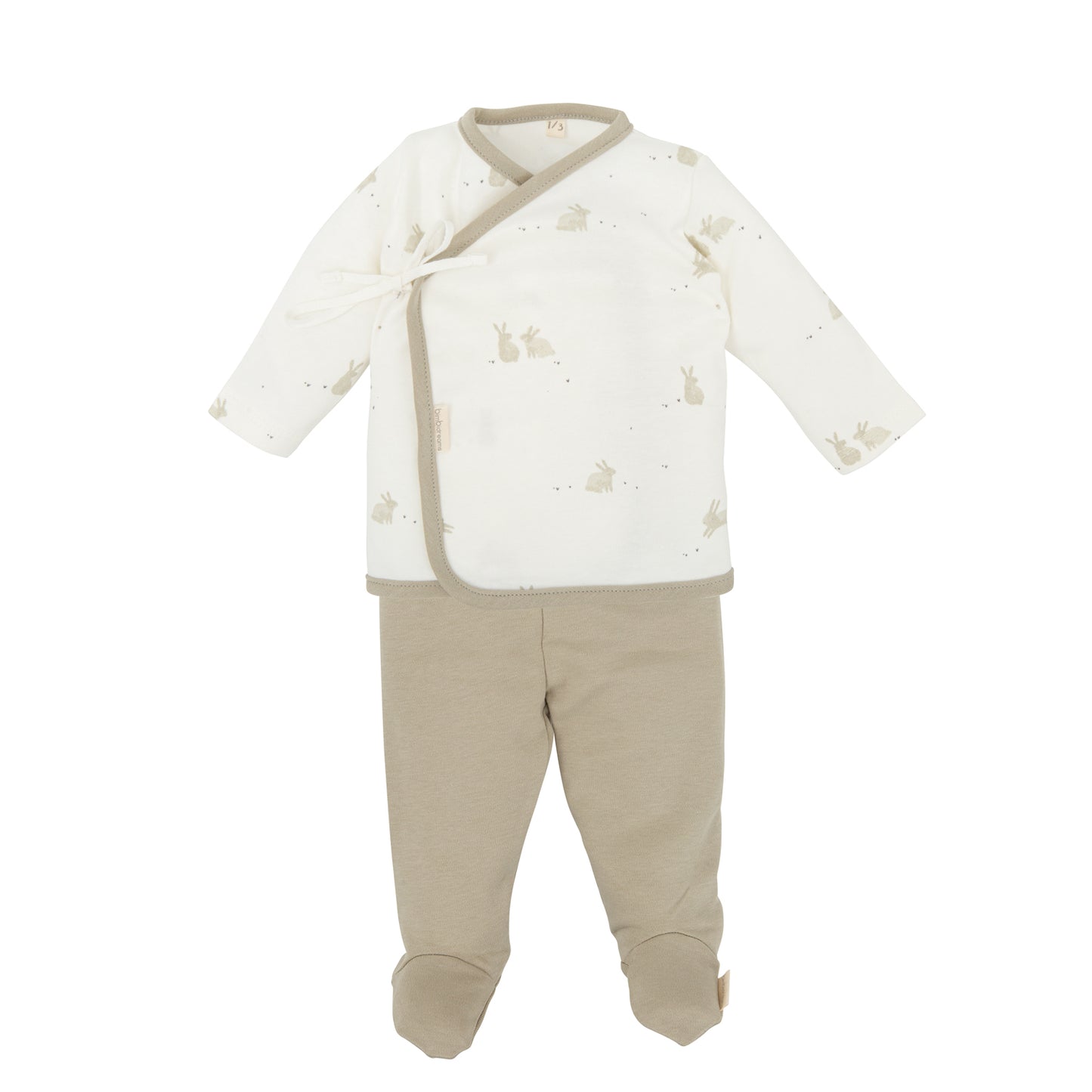 Conjunto jubon y polaina Bunny VM Verde Musgo 1-3 Meses