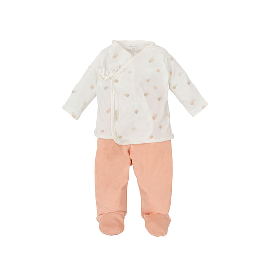 Conjunto jubon y polaina Ciel Rosa 1-3 Meses