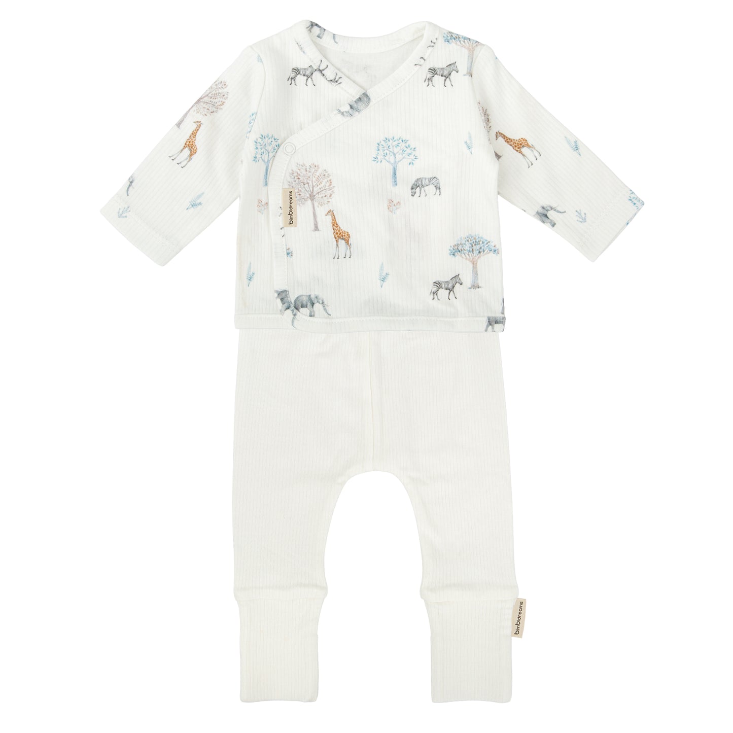 Conjunto jubon y polaina Tanzania Blanco 1-3 Meses