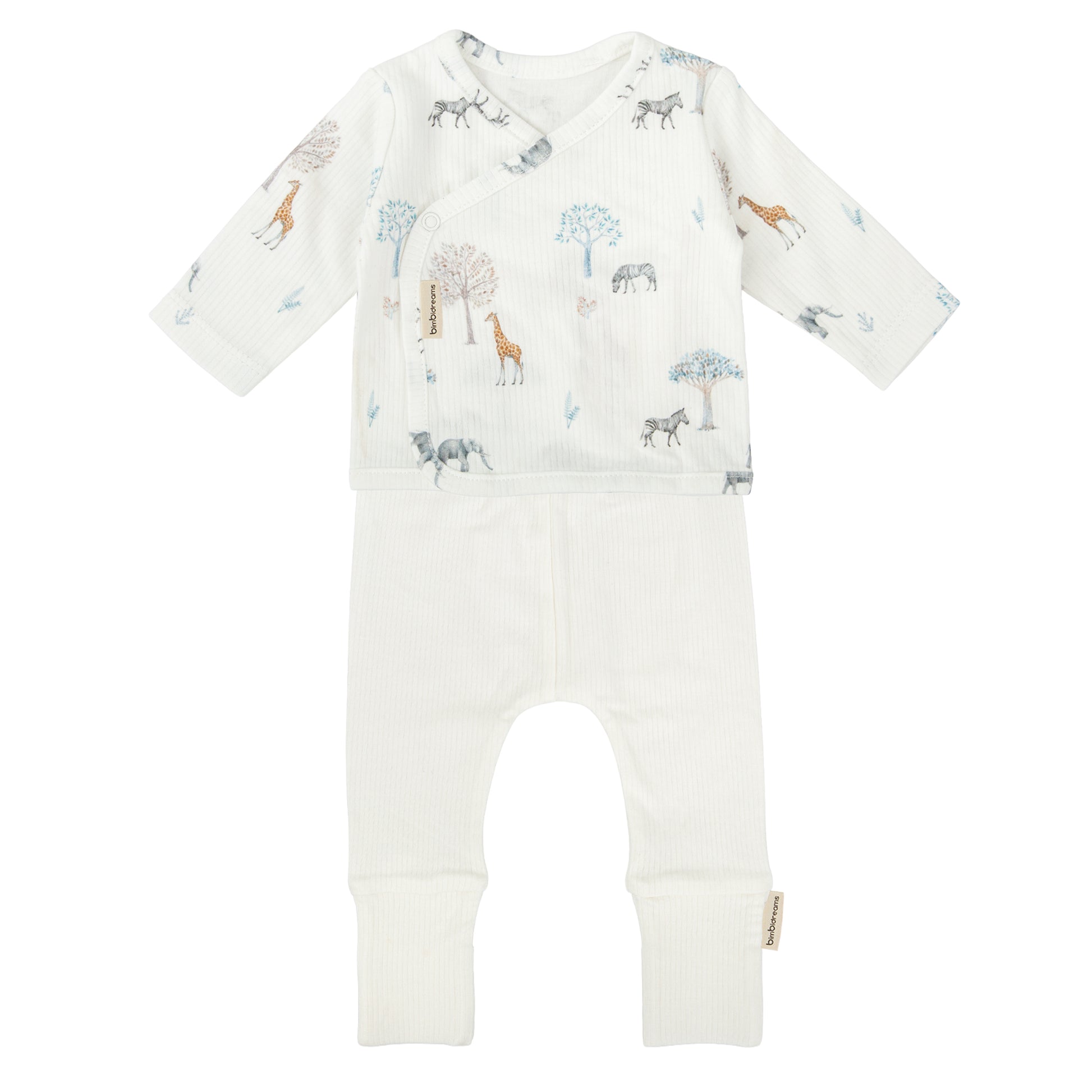 Conjunto jubon y polaina Tanzania Blanco 1-3 Meses