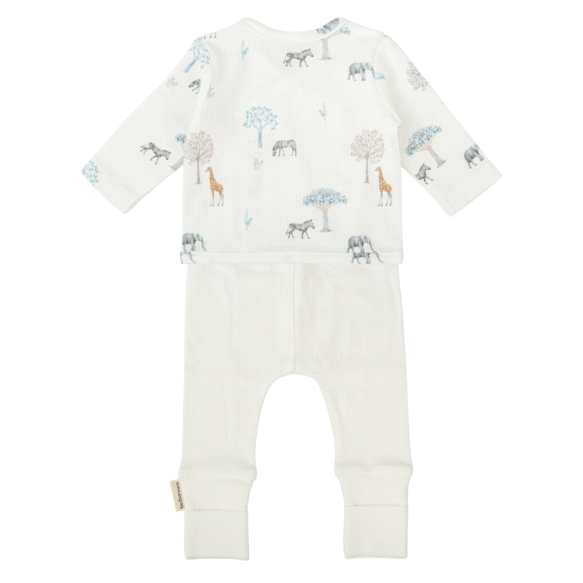 Conjunto jubon y polaina Tanzania Blanco 1-3 Meses