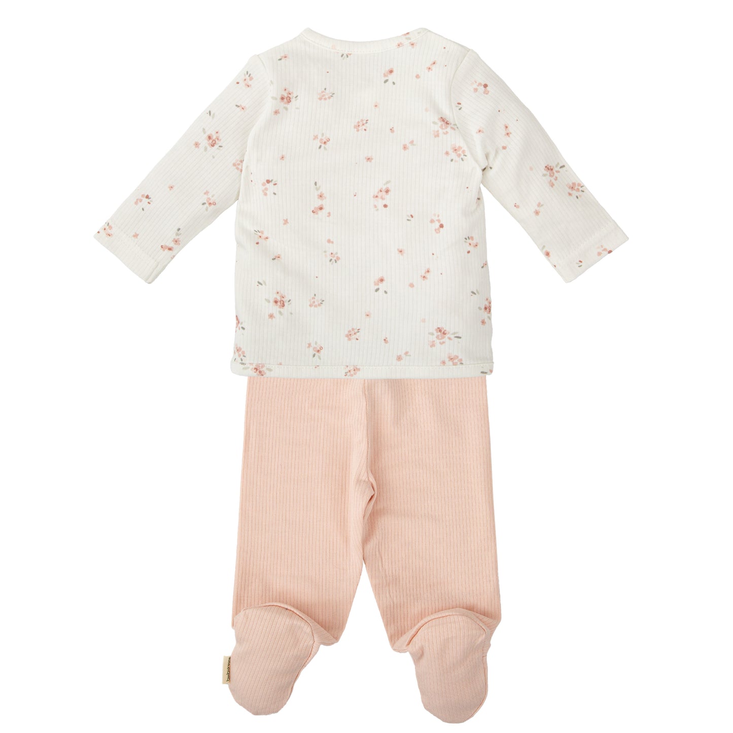 Conjunto jubon y polaina Monet Blanco Rosa 1-3 Meses