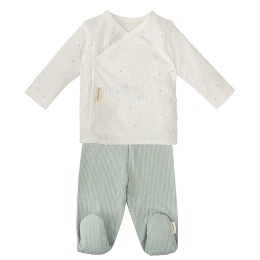 Conjunto jubon y polaina Orion Azul 1-3 Meses