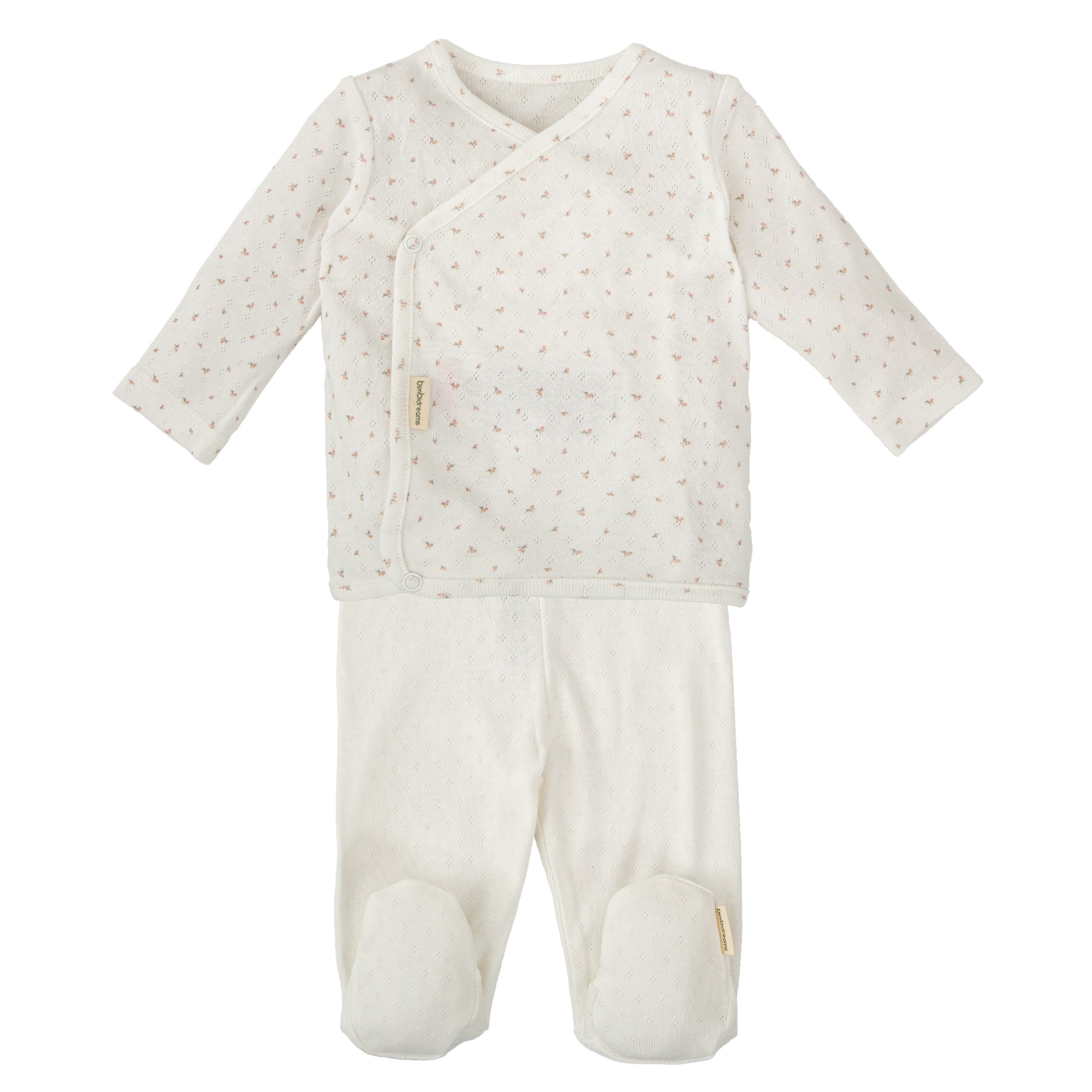Conjunto jubon y polaina Pointille Rosa 1-3 Meses