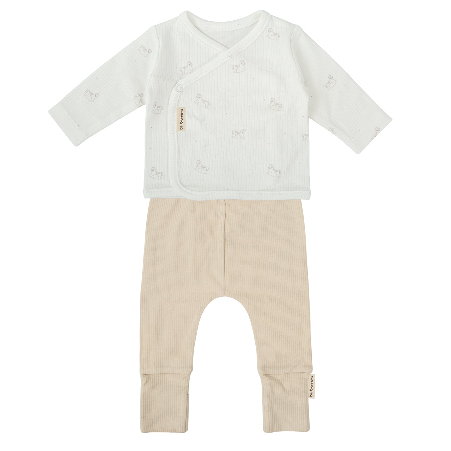 Conjunto jubon y polaina Toy Blanco Lino 1-3 Meses