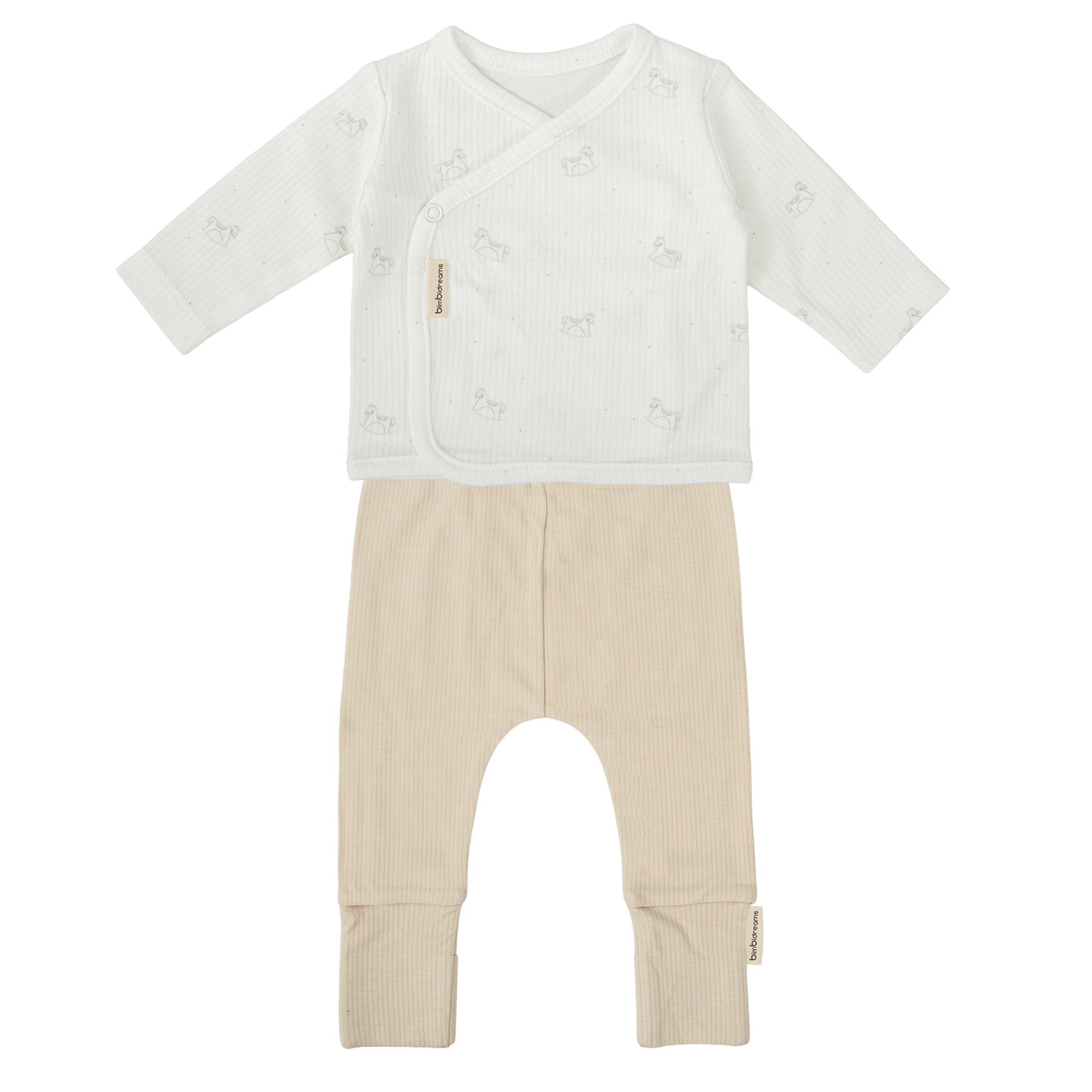 Conjunto jubon y polaina Toy Blanco Lino 1-3 Meses