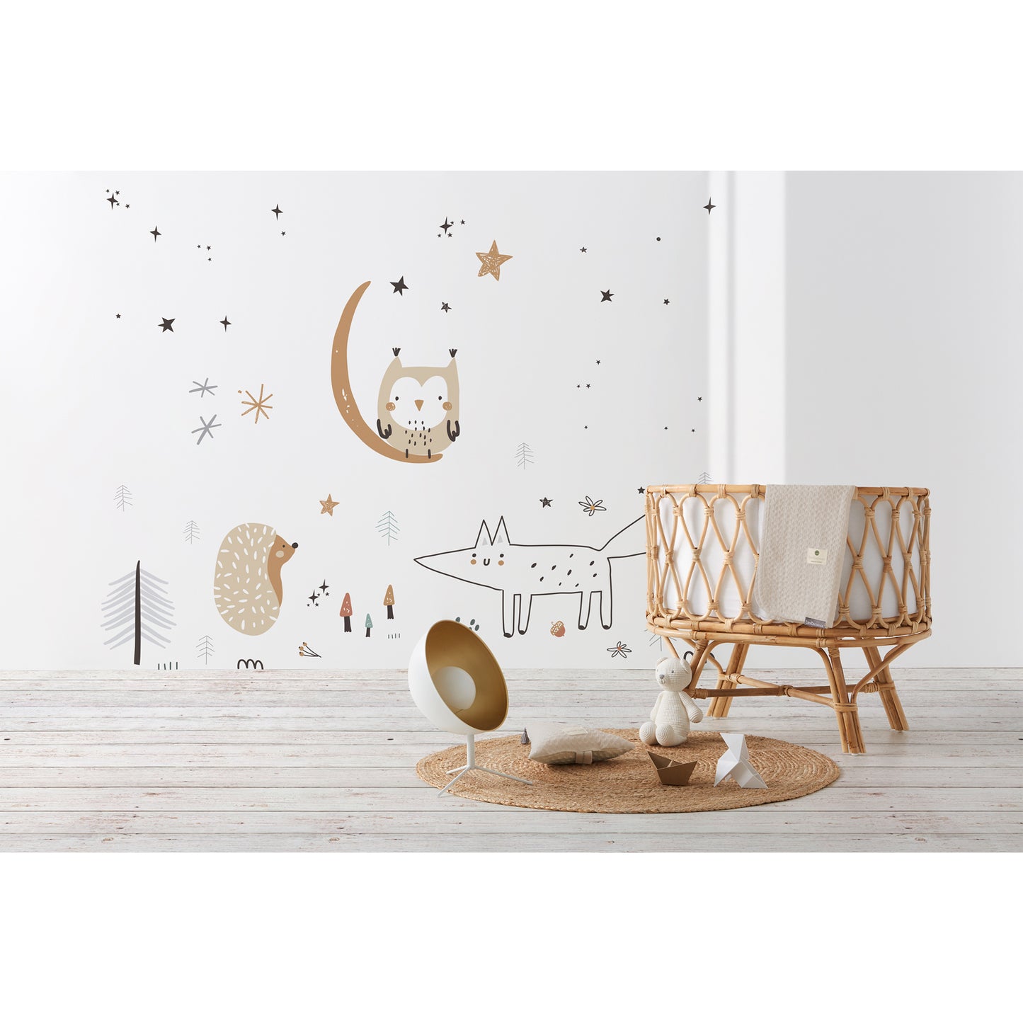 Mural textil decorativo Wonderland Crudo 270X220 apróx