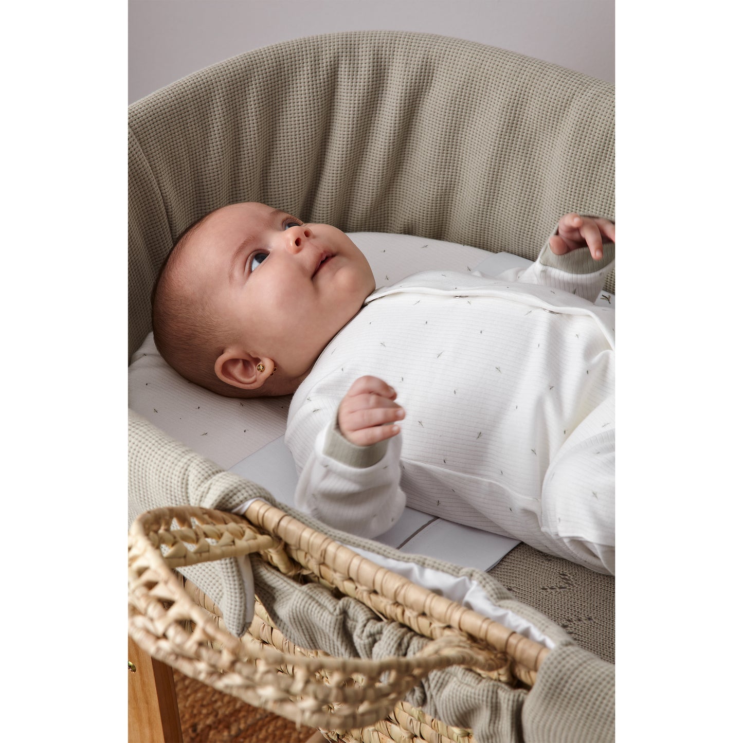 Pijama Cornelia Blanco Verde 0-1 Mes