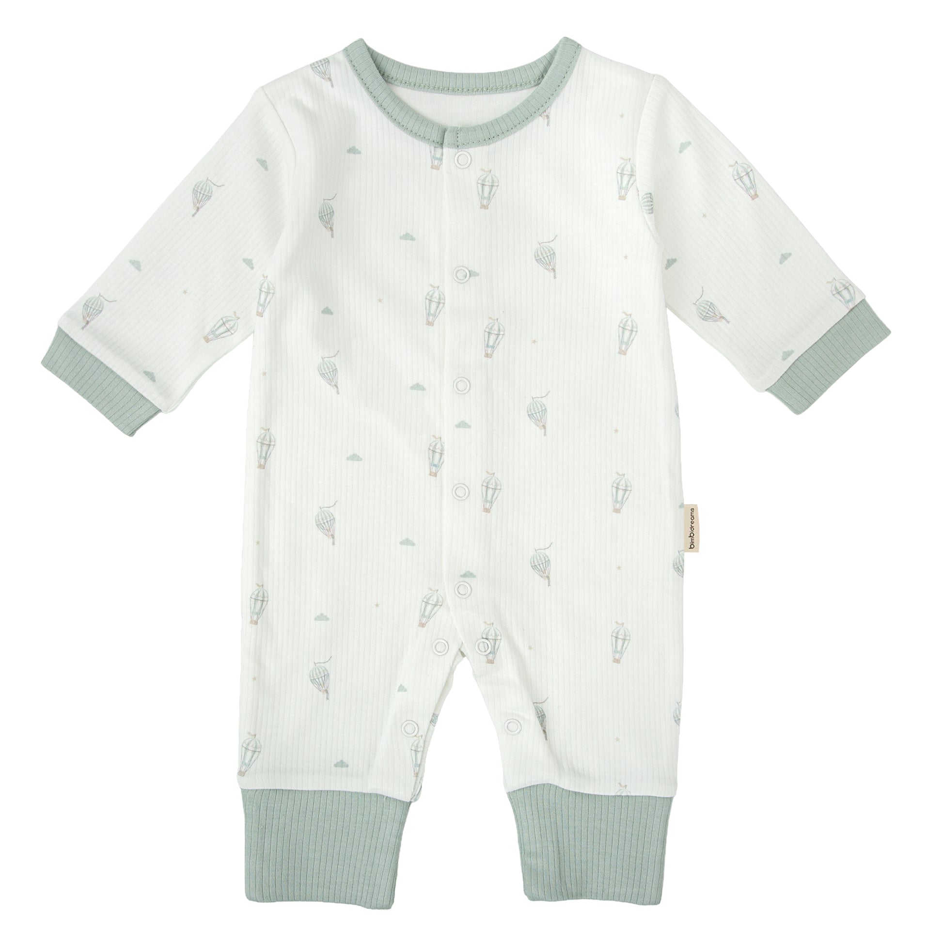 Pijama Blue Sky Blanco Verde 0-1 Mes